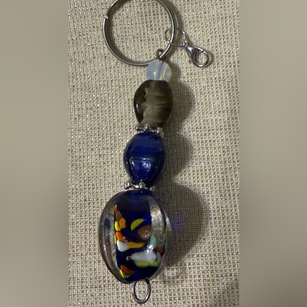 Colorful Beaded Keychain or Purse Charm